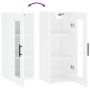 Bright white wall cabinet 34.5x34x90 cm by vidaXL, Sideboards - Ref: Foro24-828934, Price: 44,19 €, Discount: %