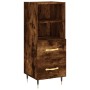 Aparador madera de ingeniería roble ahumado 34,5x34x90 cm de vidaXL, Aparadores - Ref: Foro24-828649, Precio: 60,99 €, Descue...