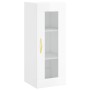 Glossy white wall cabinet 34.5x34x90 cm by vidaXL, Sideboards - Ref: Foro24-828894, Price: 52,60 €, Discount: %