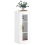 Glossy white wall cabinet 34.5x34x90 cm by vidaXL, Sideboards - Ref: Foro24-828894, Price: 52,60 €, Discount: %