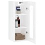 Glossy white wall cabinet 34.5x34x90 cm by vidaXL, Sideboards - Ref: Foro24-828894, Price: 52,60 €, Discount: %