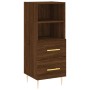 Oak brown engineered wood sideboard 34.5x34x90 cm by vidaXL, Sideboards - Ref: Foro24-828659, Price: 62,62 €, Discount: %