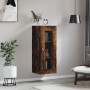 Smoked oak wall cabinet 34.5x34x90 cm by vidaXL, Sideboards - Ref: Foro24-828889, Price: 35,44 €, Discount: %