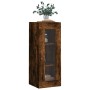 Smoked oak wall cabinet 34.5x34x90 cm by vidaXL, Sideboards - Ref: Foro24-828889, Price: 35,44 €, Discount: %