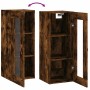 Smoked oak wall cabinet 34.5x34x90 cm by vidaXL, Sideboards - Ref: Foro24-828889, Price: 35,44 €, Discount: %