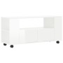 Mueble de TV madera de ingeniería blanco brillo 102x34,5x43 cm de vidaXL, Muebles TV - Ref: Foro24-833744, Precio: 70,06 €, D...