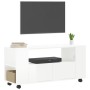 TV stand made of glossy white engineered wood, 102x34.5x43 cm by vidaXL, TV Furniture - Ref: Foro24-833744, Price: 70,06 €, D...