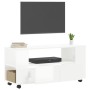 TV stand made of glossy white engineered wood, 102x34.5x43 cm by vidaXL, TV Furniture - Ref: Foro24-833744, Price: 70,06 €, D...