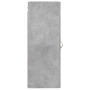 Armario de pared gris hormigón 34,5x34x90 cm de vidaXL, Aparadores - Ref: Foro24-828832, Precio: 44,41 €, Descuento: %