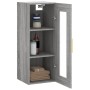 Armario de pared gris Sonoma 34,5x34x90 cm de vidaXL, Aparadores - Ref: Foro24-828906, Precio: 49,73 €, Descuento: %