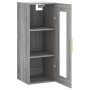 Armario de pared gris Sonoma 34,5x34x90 cm de vidaXL, Aparadores - Ref: Foro24-828906, Precio: 49,73 €, Descuento: %