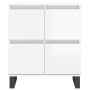 Hochglanzweißes Sperrholz-Sideboard 60x35x70 cm von vidaXL, Sideboards - Ref: Foro24-831222, Preis: 94,86 €, Rabatt: %