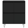 Schwarzes Sperrholz-Sideboard 60x35x70 cm von vidaXL, Sideboards - Ref: Foro24-831213, Preis: 68,01 €, Rabatt: %