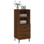 Engineered wood brown oak sideboard 34.5x34x90 cm by vidaXL, Sideboards - Ref: Foro24-828691, Price: 66,70 €, Discount: %