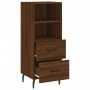 Engineered wood brown oak sideboard 34.5x34x90 cm by vidaXL, Sideboards - Ref: Foro24-828691, Price: 66,70 €, Discount: %