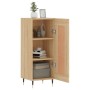 Aparador madera contrachapada color roble Sonoma 34,5x34x90 cm de vidaXL, Aparadores - Ref: Foro24-830423, Precio: 61,90 €, D...