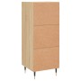 Aparador madera contrachapada color roble Sonoma 34,5x34x90 cm de vidaXL, Aparadores - Ref: Foro24-830423, Precio: 61,90 €, D...