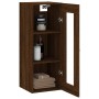 Brown oak wall cabinet 34.5x34x90 cm by vidaXL, Sideboards - Ref: Foro24-828899, Price: 51,26 €, Discount: %