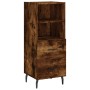 Aparador madera de ingeniería roble ahumado 34,5x34x90 cm de vidaXL, Aparadores - Ref: Foro24-828689, Precio: 64,54 €, Descue...