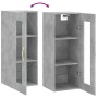 Betongrauer Wandschrank 34,5x34x90 cm von vidaXL, Sideboards - Ref: Foro24-828896, Preis: 35,38 €, Rabatt: %