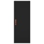 Black wall cabinet 34.5x34x90 cm by vidaXL, Sideboards - Ref: Foro24-828829, Price: 50,97 €, Discount: %