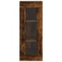 Armario de pared roble ahumado 34,5x34x90 cm de vidaXL, Aparadores - Ref: Foro24-828913, Precio: 36,42 €, Descuento: %