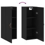 Black wall cabinet 34.5x34x90 cm by vidaXL, Sideboards - Ref: Foro24-828829, Price: 50,97 €, Discount: %