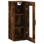 Armario de pared roble ahumado 34,5x34x90 cm de vidaXL, Aparadores - Ref: Foro24-828913, Precio: 36,42 €, Descuento: %