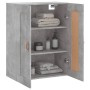 Armario de pared madera ingeniería gris hormigón 69,5x34x90 cm de vidaXL, Aparadores - Ref: Foro24-830360, Precio: 67,83 €, D...