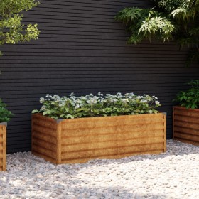 Jardinera acero corten 100x50x36 cm de vidaXL, Maceteros y jardineras - Ref: Foro24-151975, Precio: 44,99 €, Descuento: %