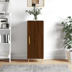 Oak brown engineered wood sideboard 34.5x34x90 cm by vidaXL, Sideboards - Ref: Foro24-828531, Price: 52,99 €, Discount: %