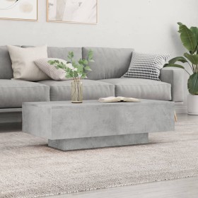 Concrete gray engineered wood coffee table 100x49.5x31cm by vidaXL, Coffee table - Ref: Foro24-833891, Price: 57,84 €, Discou...