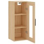 Armario de pared roble Sonoma 34,5x34x90 cm de vidaXL, Aparadores - Ref: Foro24-828935, Precio: 54,09 €, Descuento: %