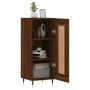 Oak brown engineered wood sideboard 34.5x34x90 cm by vidaXL, Sideboards - Ref: Foro24-830427, Price: 60,99 €, Discount: %