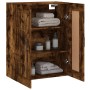 Smoked oak engineered wood wall cabinet 69.5x34x90 cm by vidaXL, Sideboards - Ref: Foro24-830393, Price: 81,31 €, Discount: %