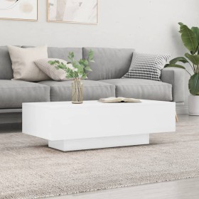 Glossy white engineered wood coffee table 100x49.5x31cm by vidaXL, Coffee table - Ref: Foro24-833892, Price: 78,99 €, Discoun...