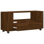 Brown oak engineered wood TV cabinet 102x34.5x43 cm by vidaXL, TV Furniture - Ref: Foro24-833749, Price: 67,51 €, Discount: %