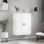 Glossy white engineered wood wall cabinet 69.5x34x90 cm by vidaXL, Sideboards - Ref: Foro24-830358, Price: 70,12 €, Discount: %