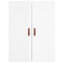 Glossy white engineered wood wall cabinet 69.5x34x90 cm by vidaXL, Sideboards - Ref: Foro24-830358, Price: 70,12 €, Discount: %