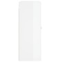 Glossy white engineered wood wall cabinet 69.5x34x90 cm by vidaXL, Sideboards - Ref: Foro24-830358, Price: 70,12 €, Discount: %