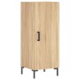 Aparador madera contrachapada color roble Sonoma 34,5x34x90 cm de vidaXL, Aparadores - Ref: Foro24-828543, Precio: 64,60 €, D...