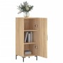 Aparador madera contrachapada color roble Sonoma 34,5x34x90 cm de vidaXL, Aparadores - Ref: Foro24-828543, Precio: 64,60 €, D...