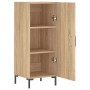 Aparador madera contrachapada color roble Sonoma 34,5x34x90 cm de vidaXL, Aparadores - Ref: Foro24-828543, Precio: 64,60 €, D...