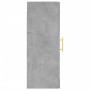 Armario de pared gris hormigón 34,5x34x90 cm de vidaXL, Aparadores - Ref: Foro24-828904, Precio: 40,14 €, Descuento: %