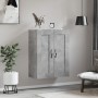 Concrete gray engineered wood wall cabinet 69.5x34x90 cm by vidaXL, Sideboards - Ref: Foro24-830376, Price: 48,00 €, Discount: %