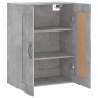 Armario de pared madera ingeniería gris hormigón 69,5x34x90 cm de vidaXL, Aparadores - Ref: Foro24-830376, Precio: 47,99 €, D...