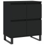 Aparador de madera contrachapada negro 60x35x70 cm de vidaXL, Aparadores - Ref: Foro24-831221, Precio: 75,84 €, Descuento: %