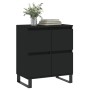 Aparador de madera contrachapada negro 60x35x70 cm de vidaXL, Aparadores - Ref: Foro24-831221, Precio: 75,84 €, Descuento: %