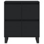 Aparador de madera contrachapada negro 60x35x70 cm de vidaXL, Aparadores - Ref: Foro24-831221, Precio: 75,84 €, Descuento: %