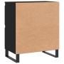 Aparador de madera contrachapada negro 60x35x70 cm de vidaXL, Aparadores - Ref: Foro24-831221, Precio: 75,84 €, Descuento: %